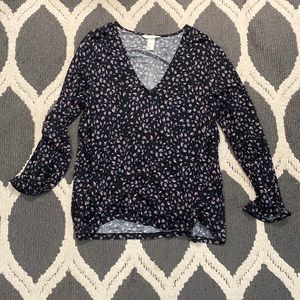 Floral shirt: Medium H&M